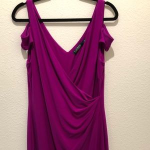 Beautiful, yet sexy Faux Wrap Ralph Lauren Dress